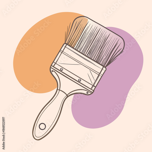 Illustrated paint brush