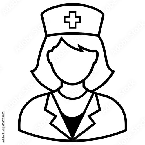 Professional nurse portrait