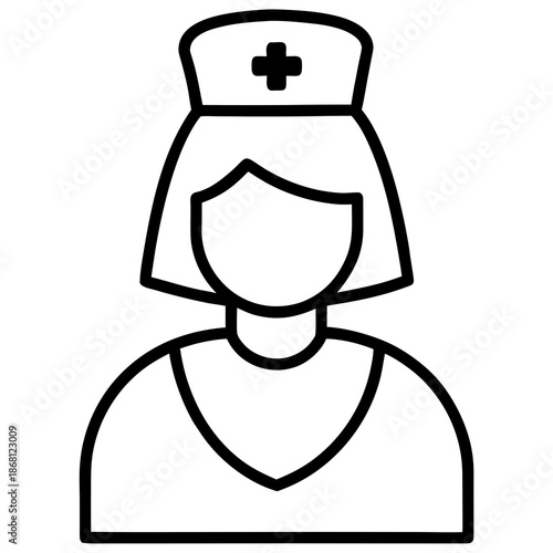 Nurse wearing face mask