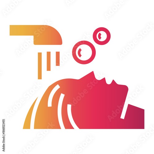 beauty salon Gradient icon