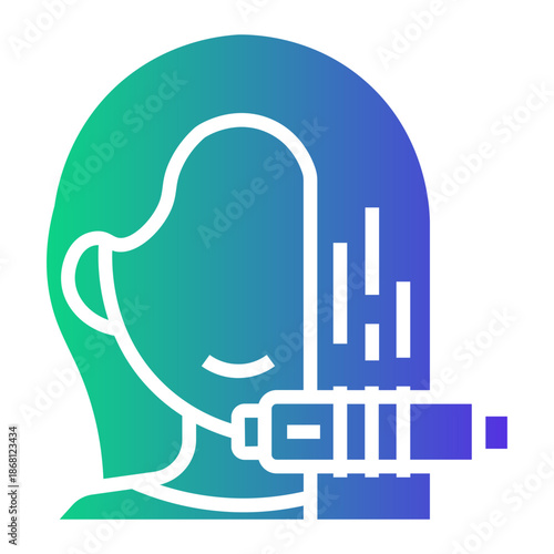 beauty salon Gradient icon