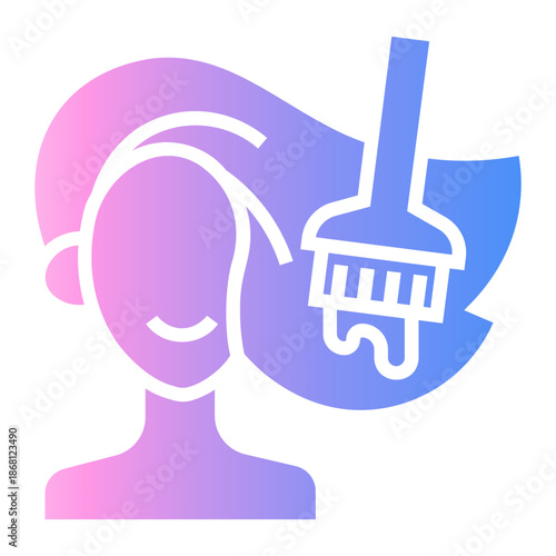 beauty salon Gradient icon