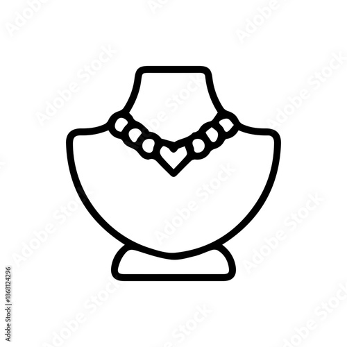 Necklace Display Bust Icon