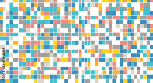 Colorful pixelated pattern