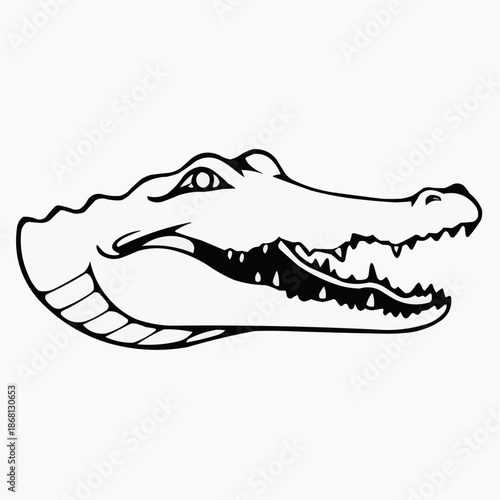 cartoon crocodile head
