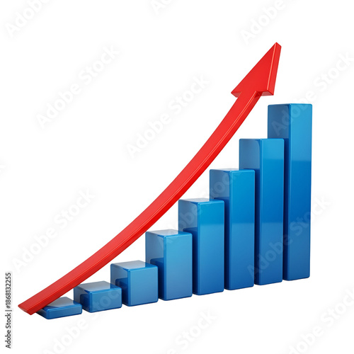 Free Download Growing Business Success with Increasing Graph Arrow - GFXLoad