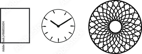 A modern living room with a blue and white color scheme and minimalist decor