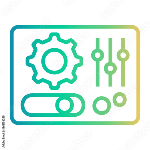 settings Line Gradient Icon
