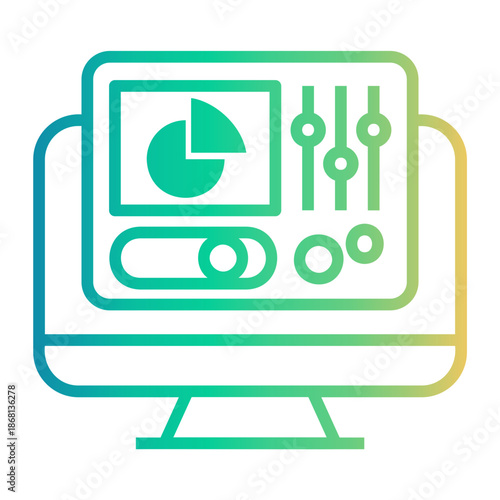 settings Line Gradient Icon