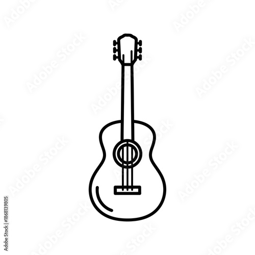 Acoustic Guitar Outline Icon