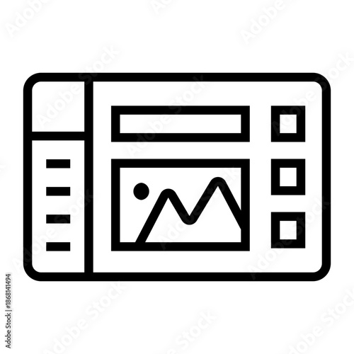 template Line Icon