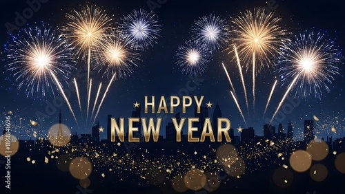 Universal New Year background for advertisements and banners