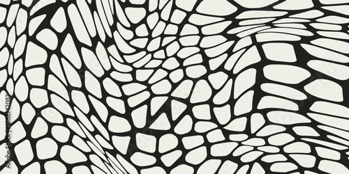 Vector. Seamless. Pattern. Leather. Crocodile. Skin. Wallpaper. Background. Monochrome. Paper. Textile. Fashion. Ebdless. Smooth. Graphic. Snake