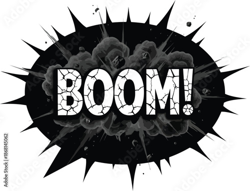 Line speed cartoon effect, boom explosion motion line element set. Comic boom burst, explosive smoke, line speed cartoon vector icon. Hand drawn sketch doodle action effects.