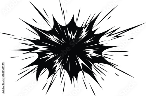 Line speed cartoon effect, boom explosion motion line element set. Comic boom burst, explosive smoke, line speed cartoon vector icon. Hand drawn sketch doodle action effects.