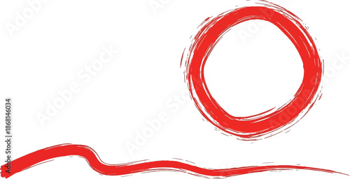 red pen hand drawn doodle marks, red circle and oval stroke set. outline clipart vector designs.eps