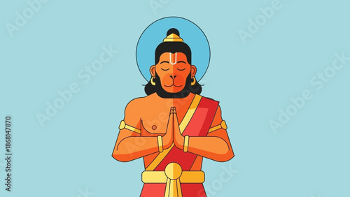 Lord Hanuman A Divine Depiction of Strength, Devotion, and Grace in Hindu Mythology