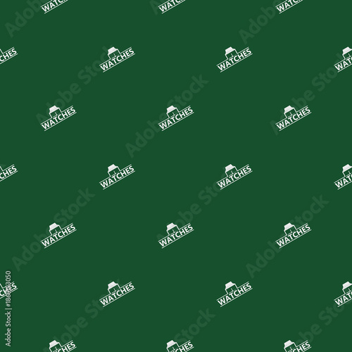 Wristwatch design seamless pattern isolated on color background