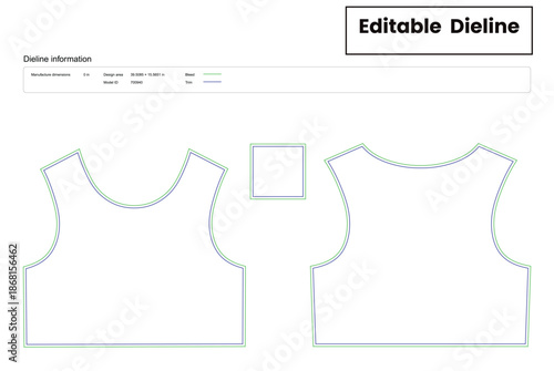 crop tank top dieline template box dieline die lines packaging custom dieline  box cardboard box dieline pizza box dieline printable product packaging layout,