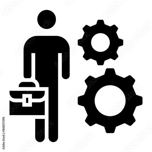 job training Solid icon