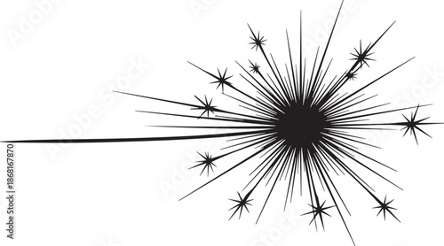 Firework explosion in the night sky