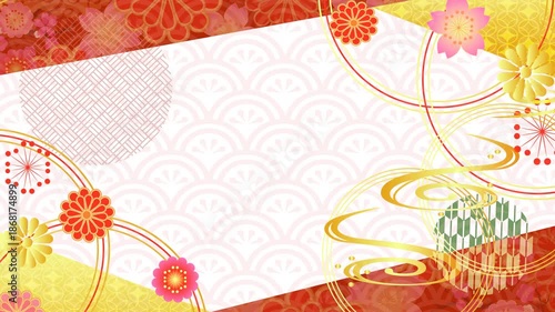 和風正月フレーム枠セット