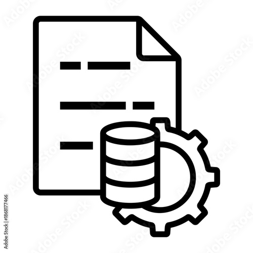 data integration Line Icon