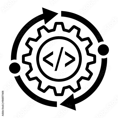 data integration Line Icon
