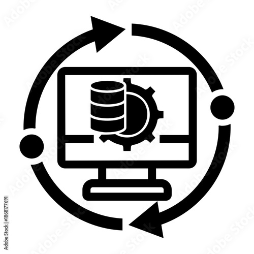 data integration Line Icon
