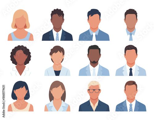 Wallpaper Mural Diverse group of people avatars Torontodigital.ca