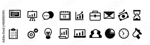 business grow up icons vector