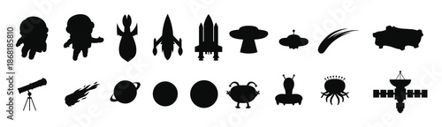 space object illustration isolated in white background 