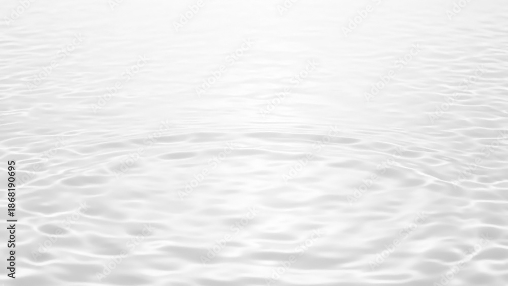 Obraz premium 静かな水面が広がるミニマルな白背景｜美容・スキンケア向け