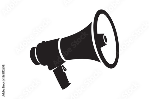 Megaphone silhouette  vector illustration