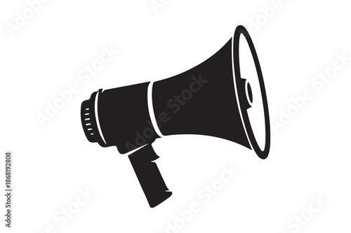 Megaphone silhouette  vector illustration