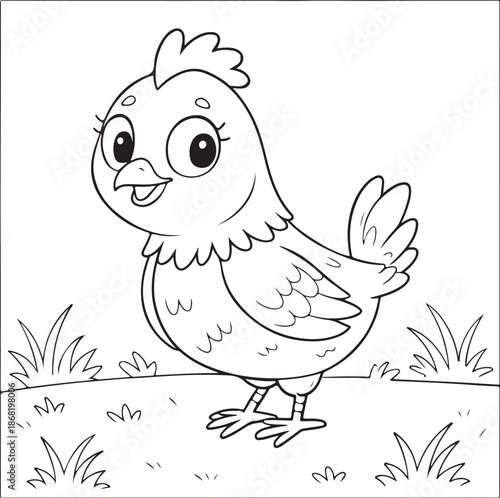 A black and white logo featuring a fowl inside a shield with a banner white background