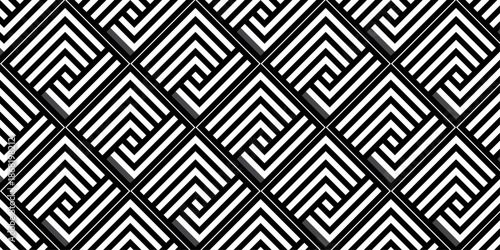 Abstract square geometric cube creative concept triangle overlap square technology background. structure digital cubes fabric and wallpaper grid block texture background.