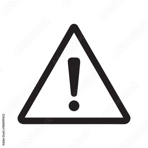 Warning symbol triangle with exclamation mark alert sign caution danger alert icon