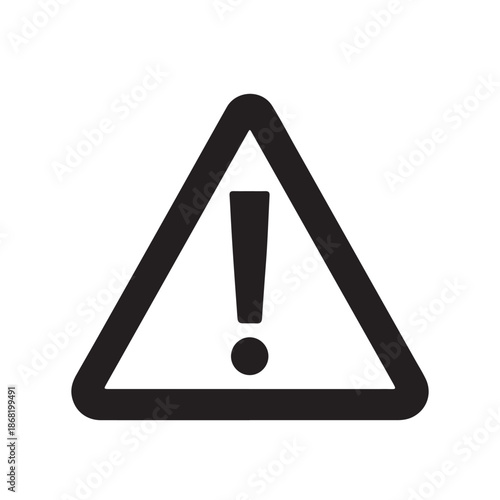 Warning symbol triangle with exclamation mark alert sign caution danger alert icon