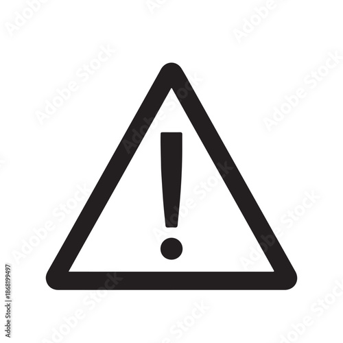 Warning symbol triangle with exclamation mark alert sign caution danger alert icon