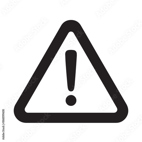 Warning symbol triangle with exclamation mark alert sign caution danger alert icon