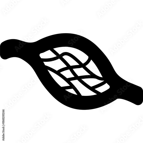 Capillaries Blood Flow Fill Icon: Circulatory System and Anatomy