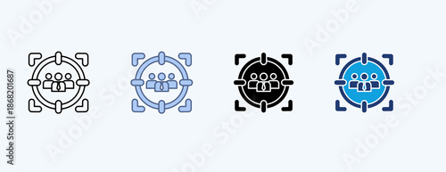 Target Market Outline Icon