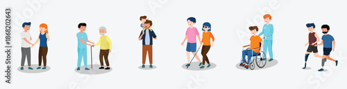 People with Disability character