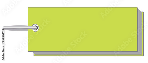 シンプルでリアルな空白の単語帳のイラスト