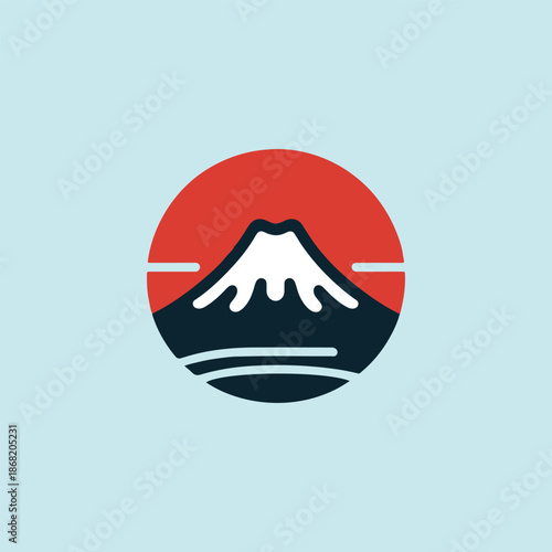 Mount Fuji Japan Logo