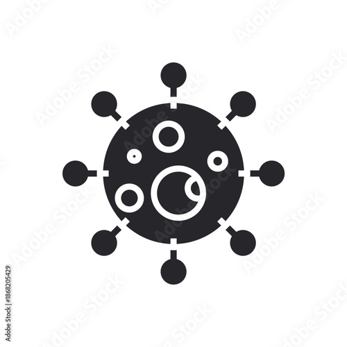 antibiotic icons outline and Flat Style,transparent background