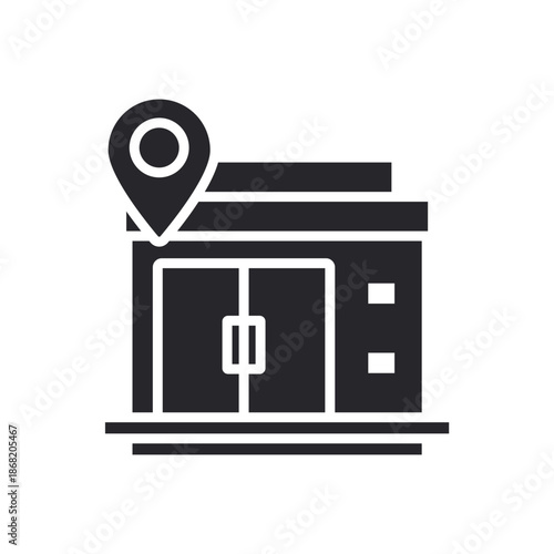 lab location icons outline and Flat Style,transparent background