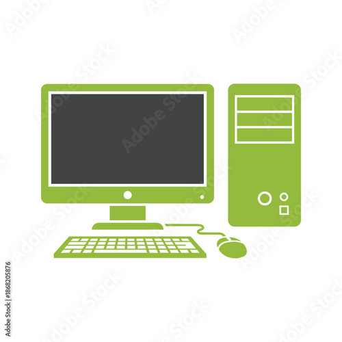Desktop Computer Illustration