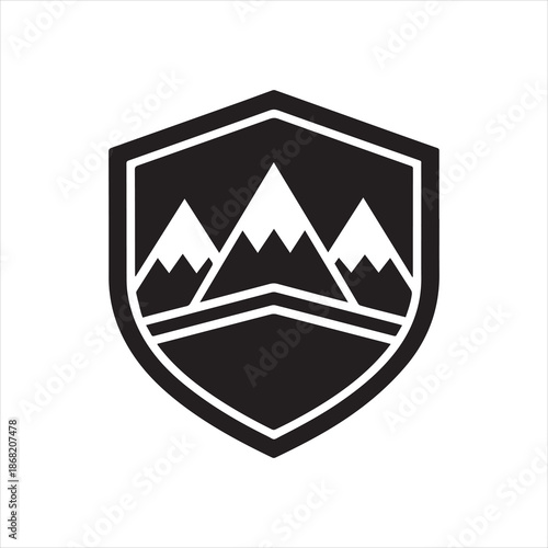 mountain icon vector illustration